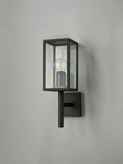 Privins Upward Wall Lamp, 1 x E27, IP54, Graphite Black, 2yrs Warranty