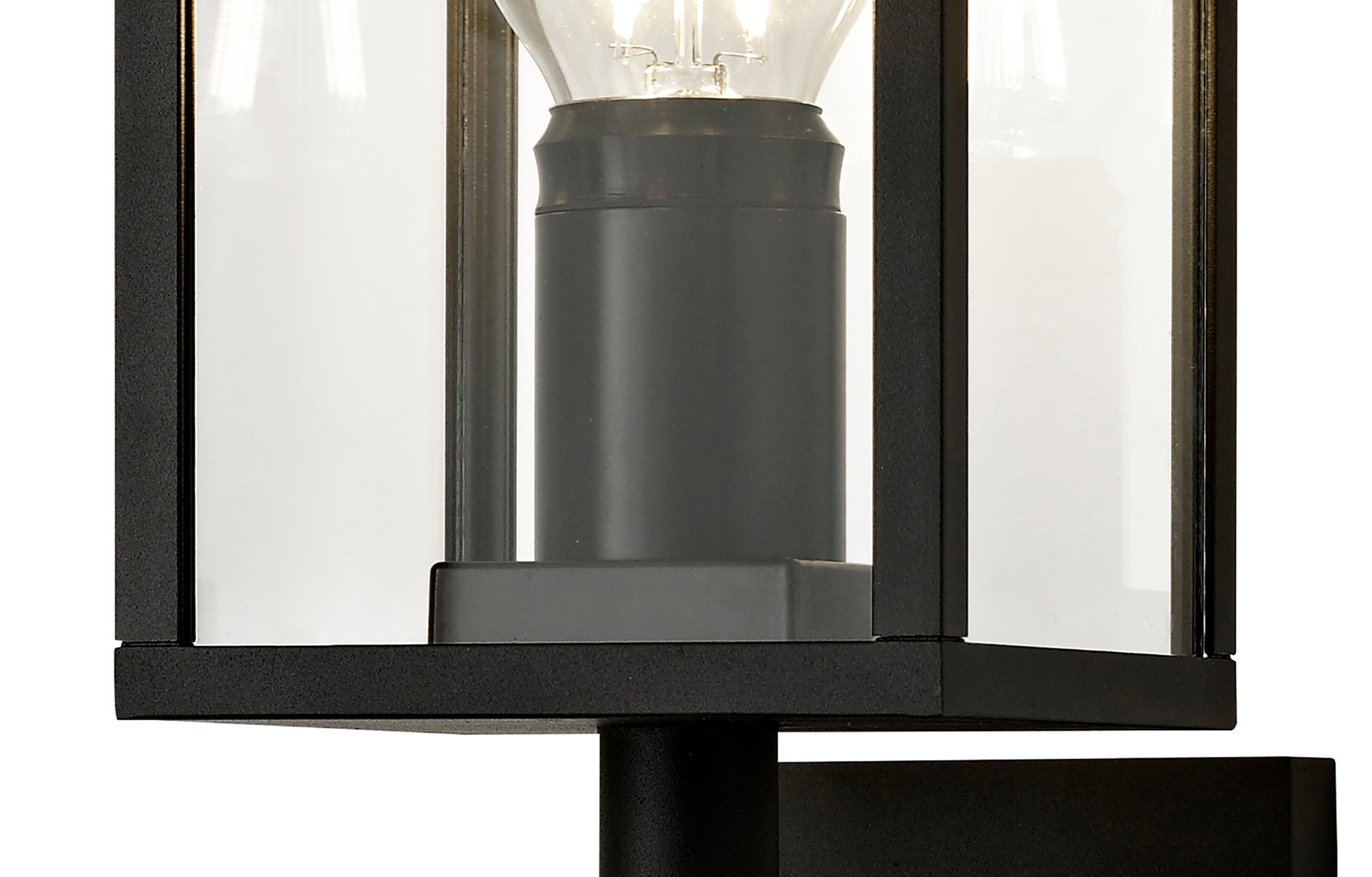 Privins Upward Wall Lamp, 1 x E27, IP54, Graphite Black, 2yrs Warranty