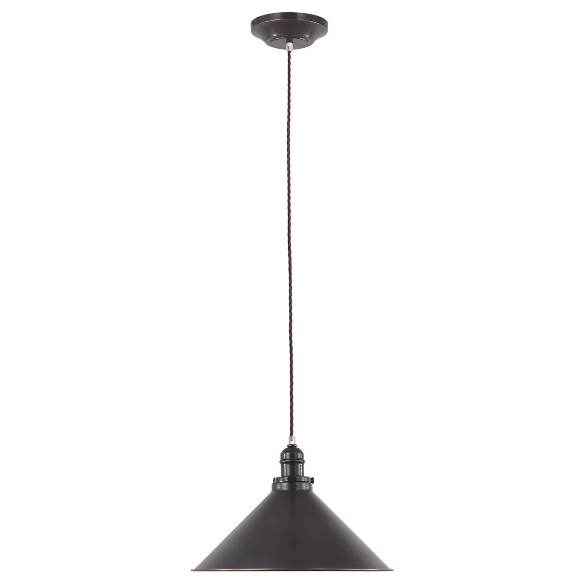 Provence 1Lt Style Pendant Ceiling Light - Old Bronze Finish