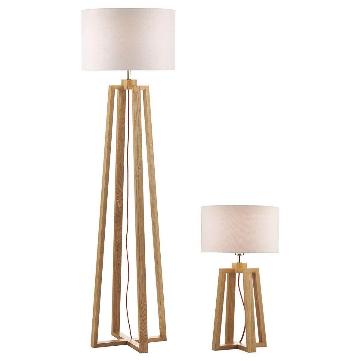 Dar Pyramid Table & Floor Twin Pack Comes With Shades - Cusack Lighting