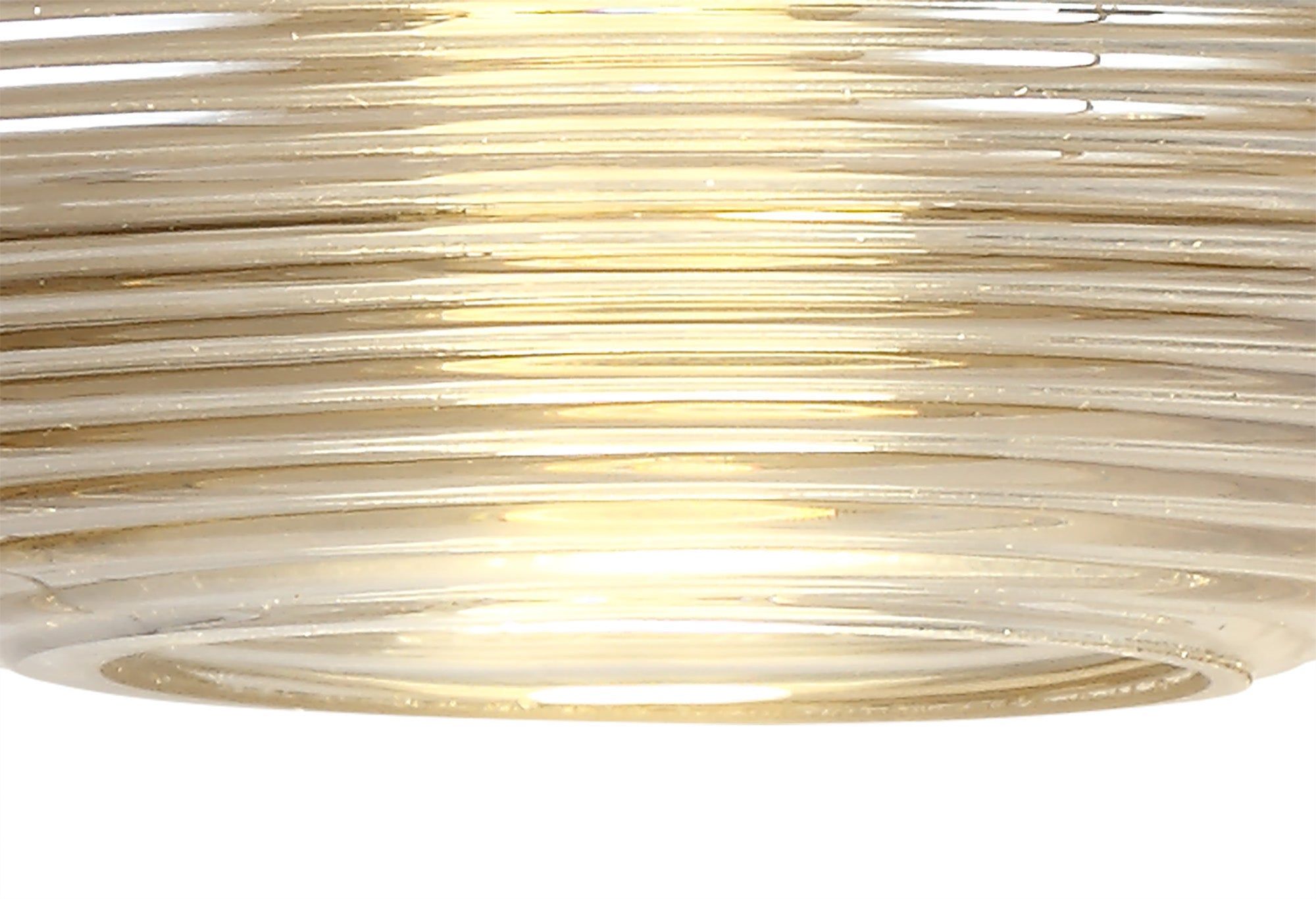 Amiety Wall Lamp Switched, 1 x 8W LED, 4000K, Champagne & Polished Chrome, 3yrs Warranty IP20