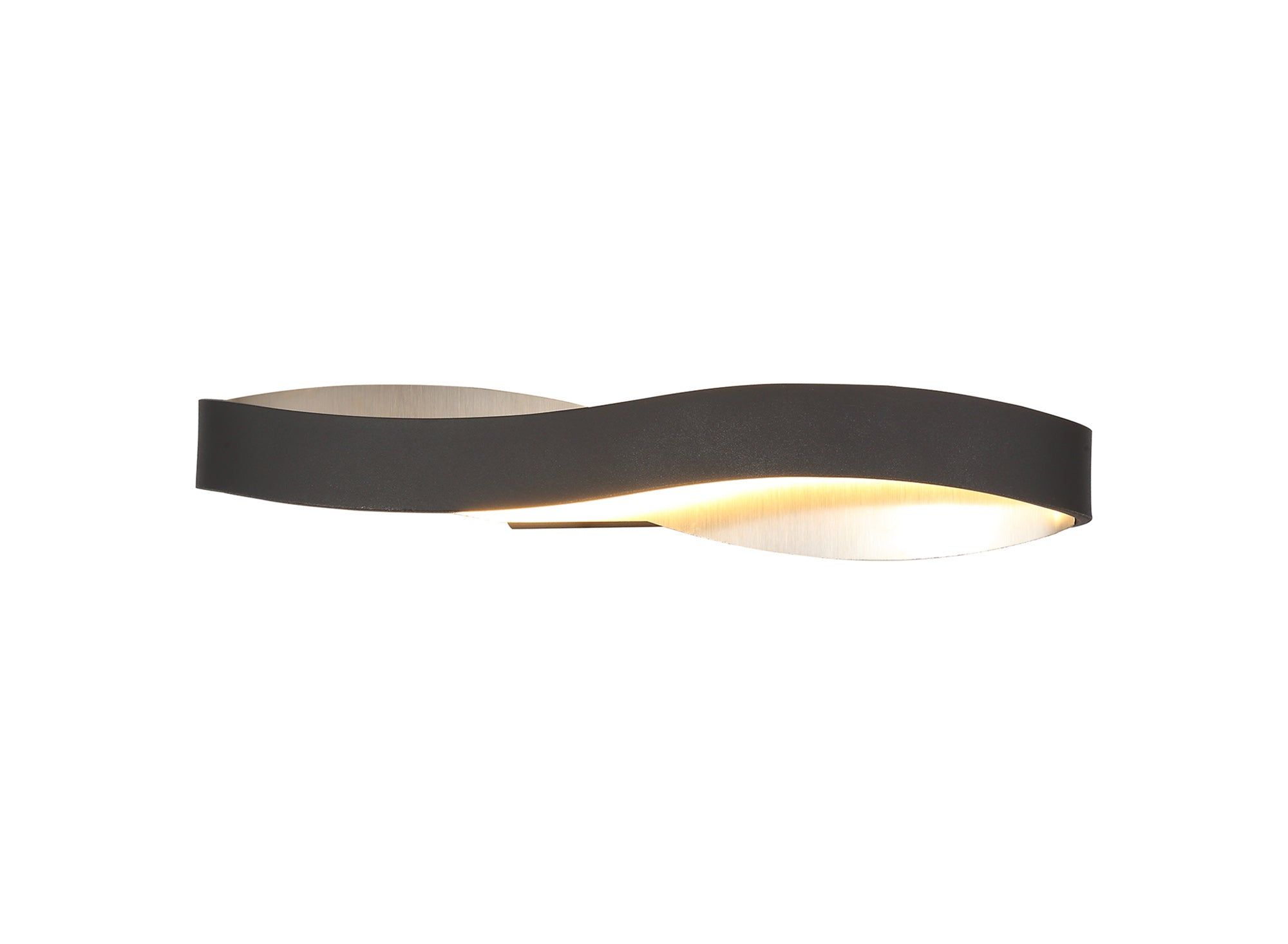 Realm Wall Lamp, 1 x 6W LED, 3000K, 420lm, Sand Anthracite/Satin Nickel, Sand White/Polished Chrome, 3yrs Warranty