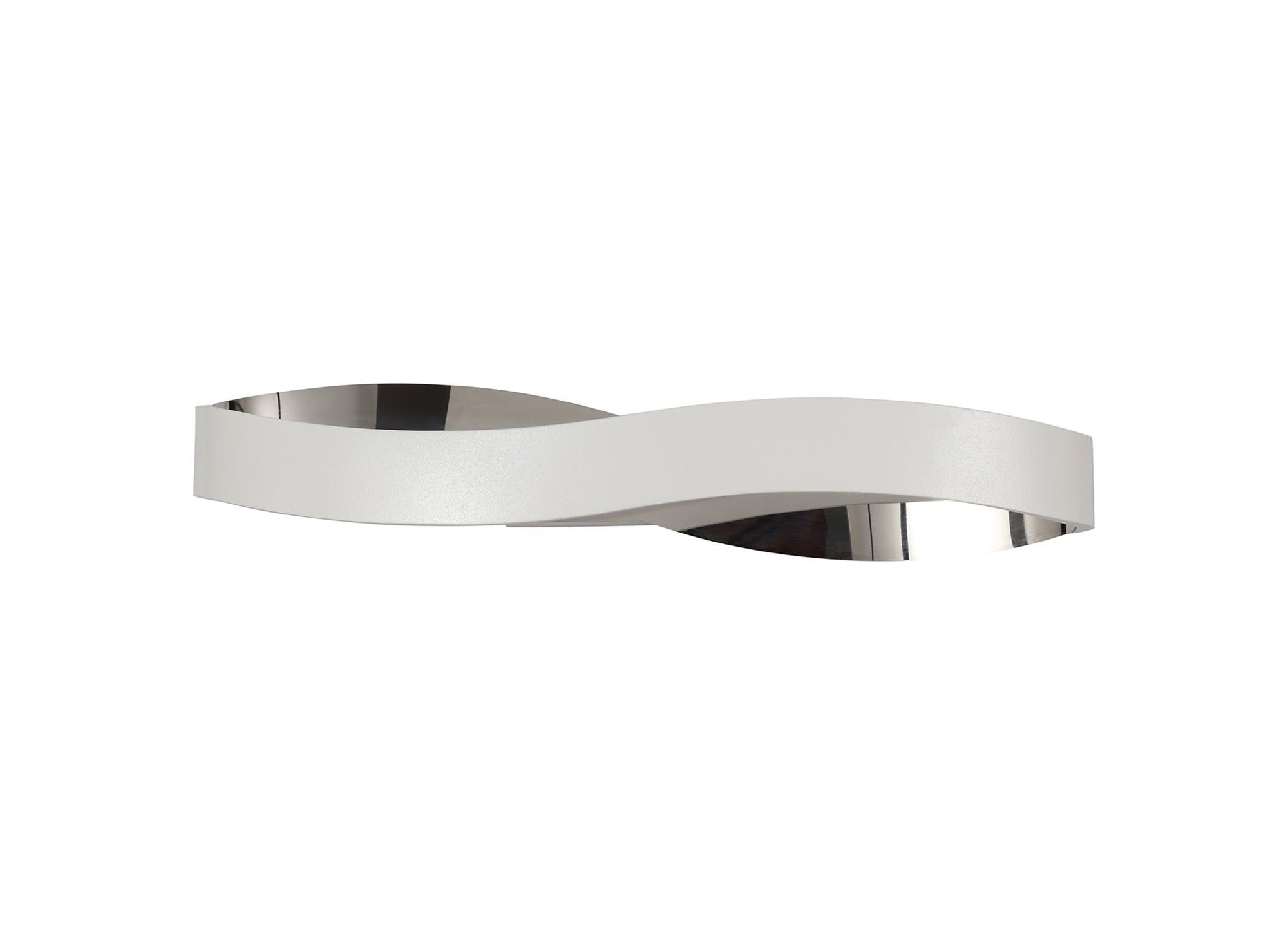 Realm Wall Lamp, 1 x 6W LED, 3000K, 420lm, Sand Anthracite/Satin Nickel, Sand White/Polished Chrome, 3yrs Warranty