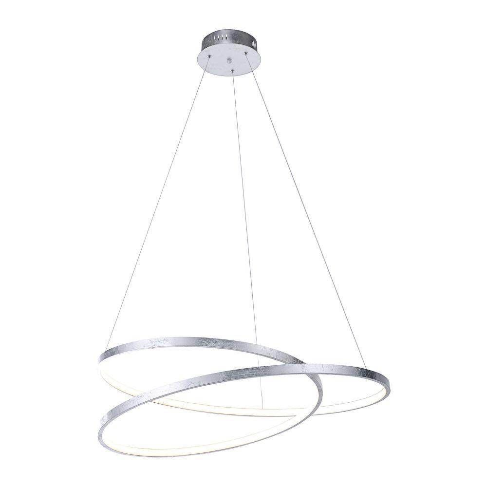 Paul Neuhaus Ring LED Light Fitting, Large. Silver Leaf Effect - Cusack Lighting
