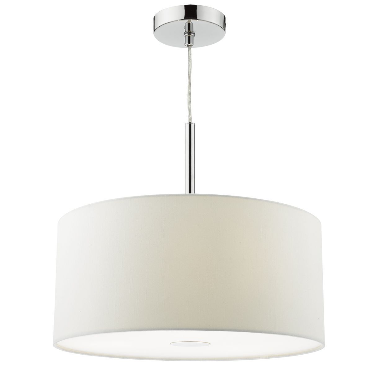 Ronda 3Lt Small Pendant With Shade And Diffuser - Porcelain White Finish