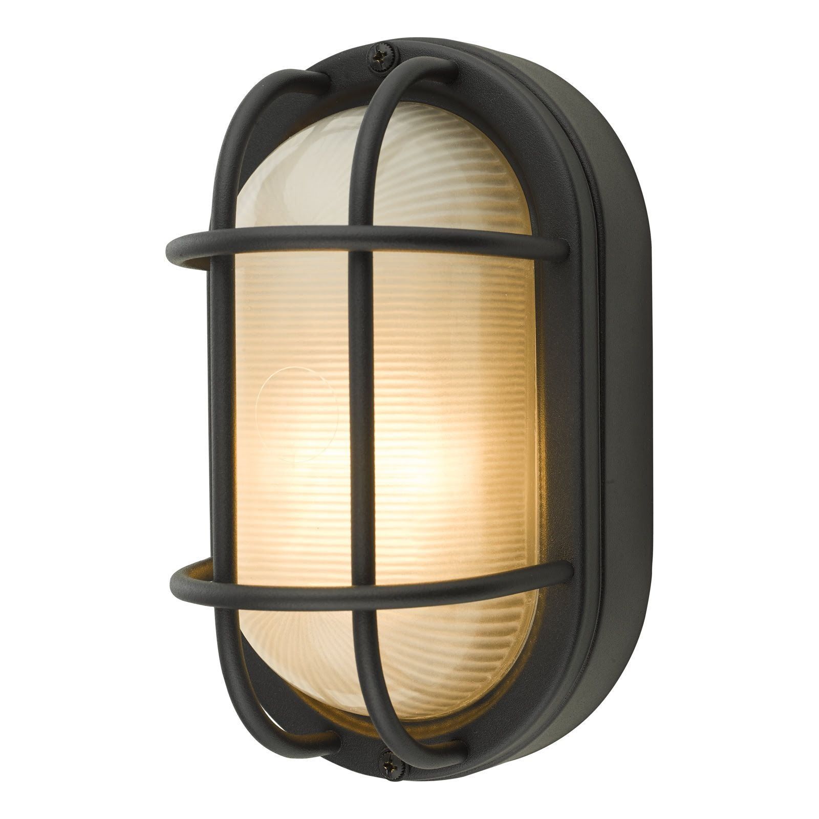 Salcombe Small Outdoor Wall Light Matt Black IP44 - Cusack Lighting