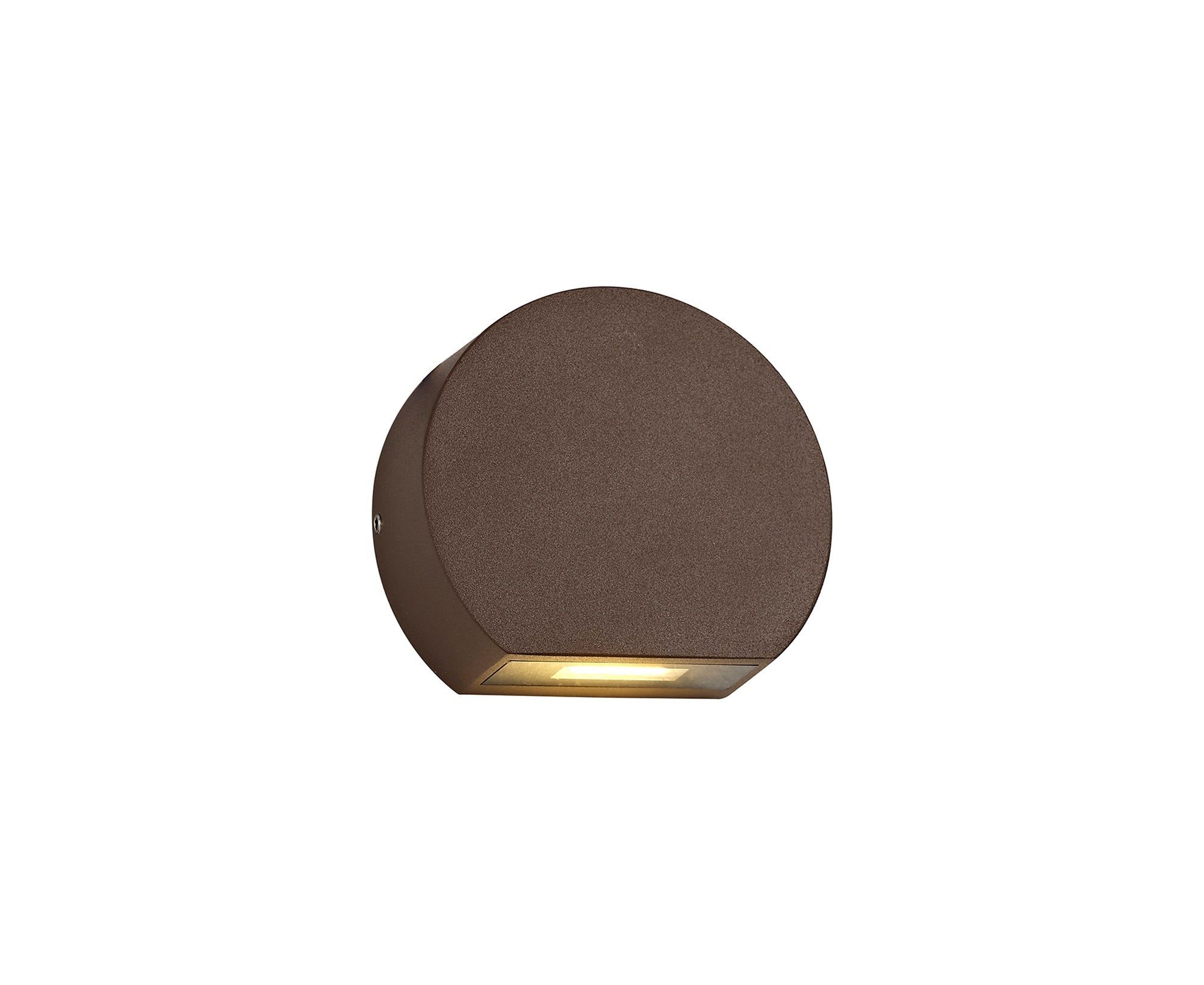 Syovitis Wall Lamp, 1 x 3W LED, 3000K, 270lm, IP54, Dark Brown, 3yrs Warranty