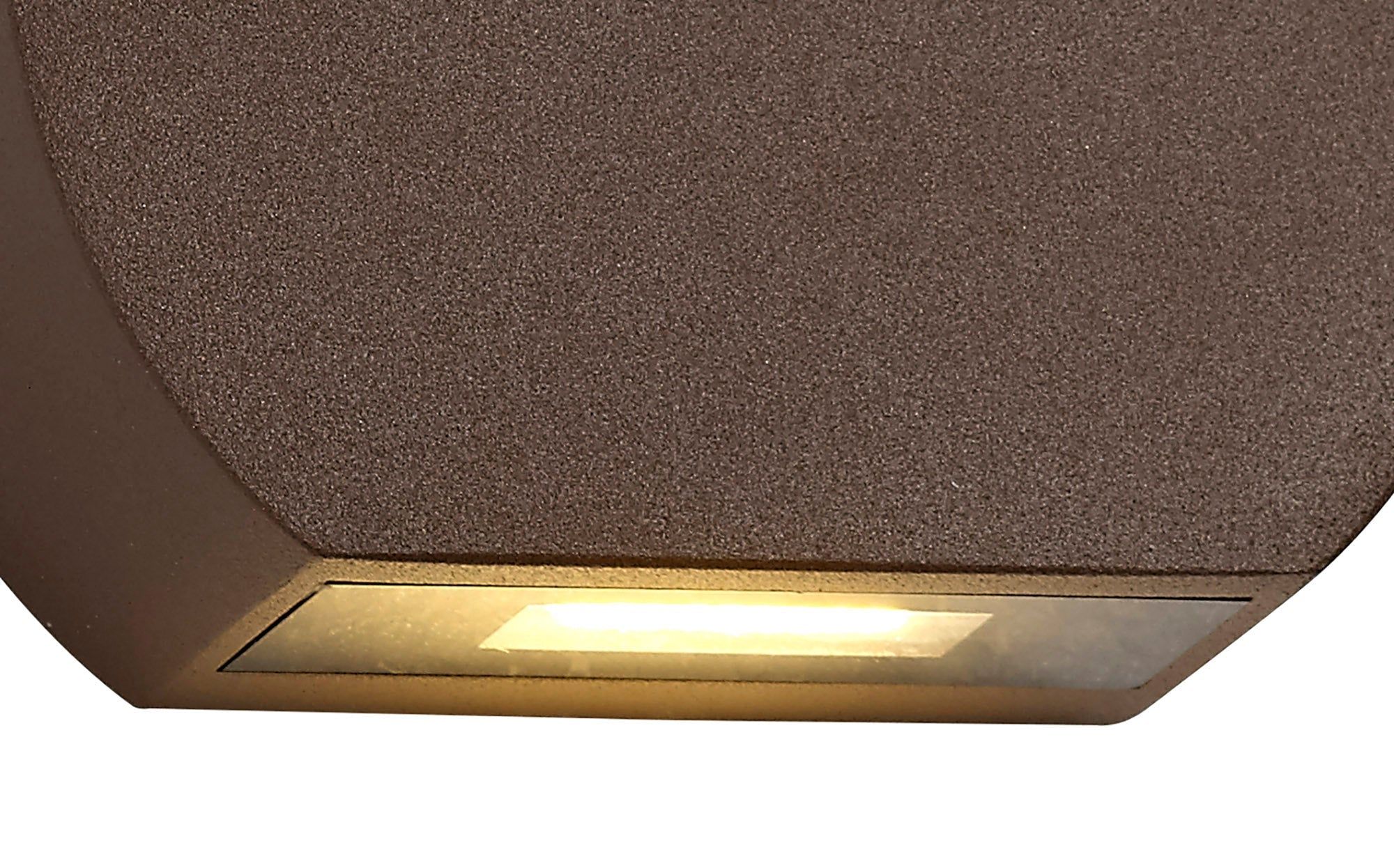 Syovitis Wall Lamp, 1 x 3W LED, 3000K, 270lm, IP54, Dark Brown, 3yrs Warranty
