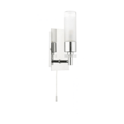 Saturn 1 Light Bathroom Wall Light Polished Chrome - Cusack Lighting