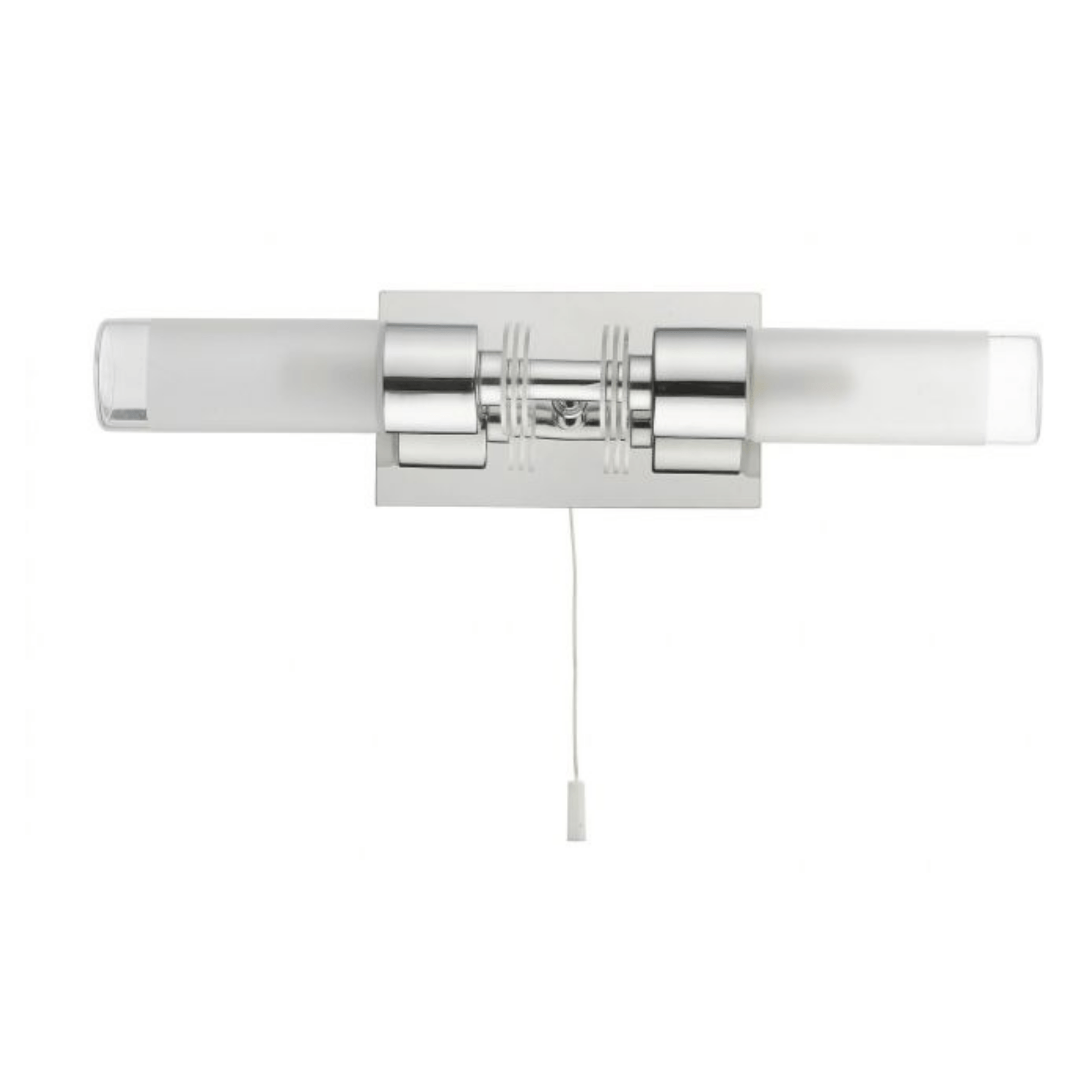 Saturn 2 Light Bathroom Wall Light Polished Chrome - Cusack Lighting