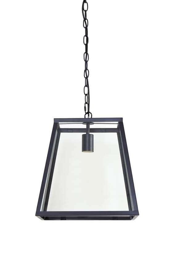 Saunte Hanging Lamp - Black & Glass Finish