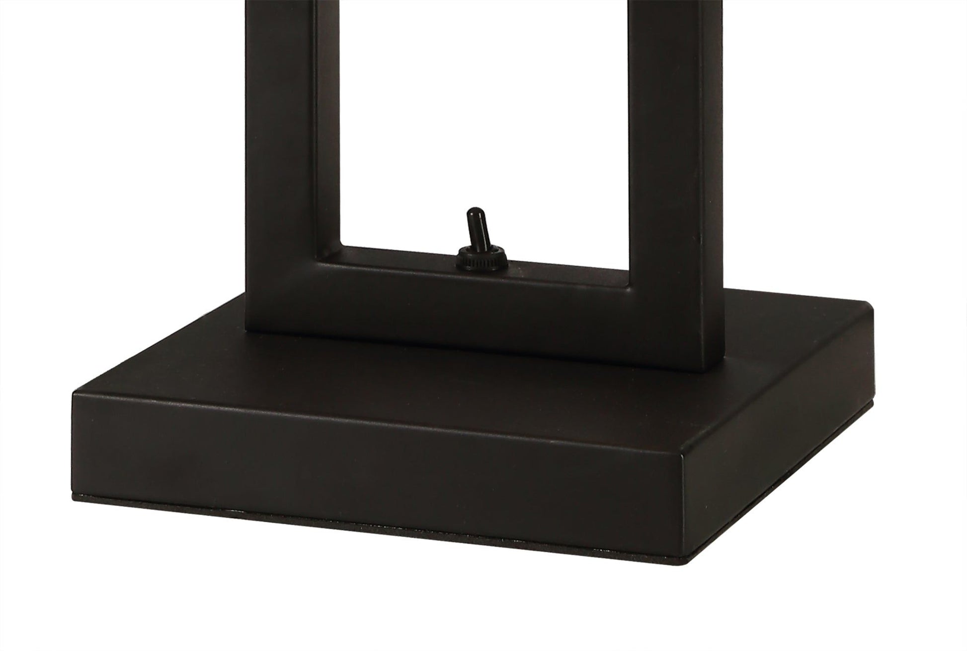 Vimonia Table Lamp, 1 Light E27, Matt Black/Crystal Sand Glass