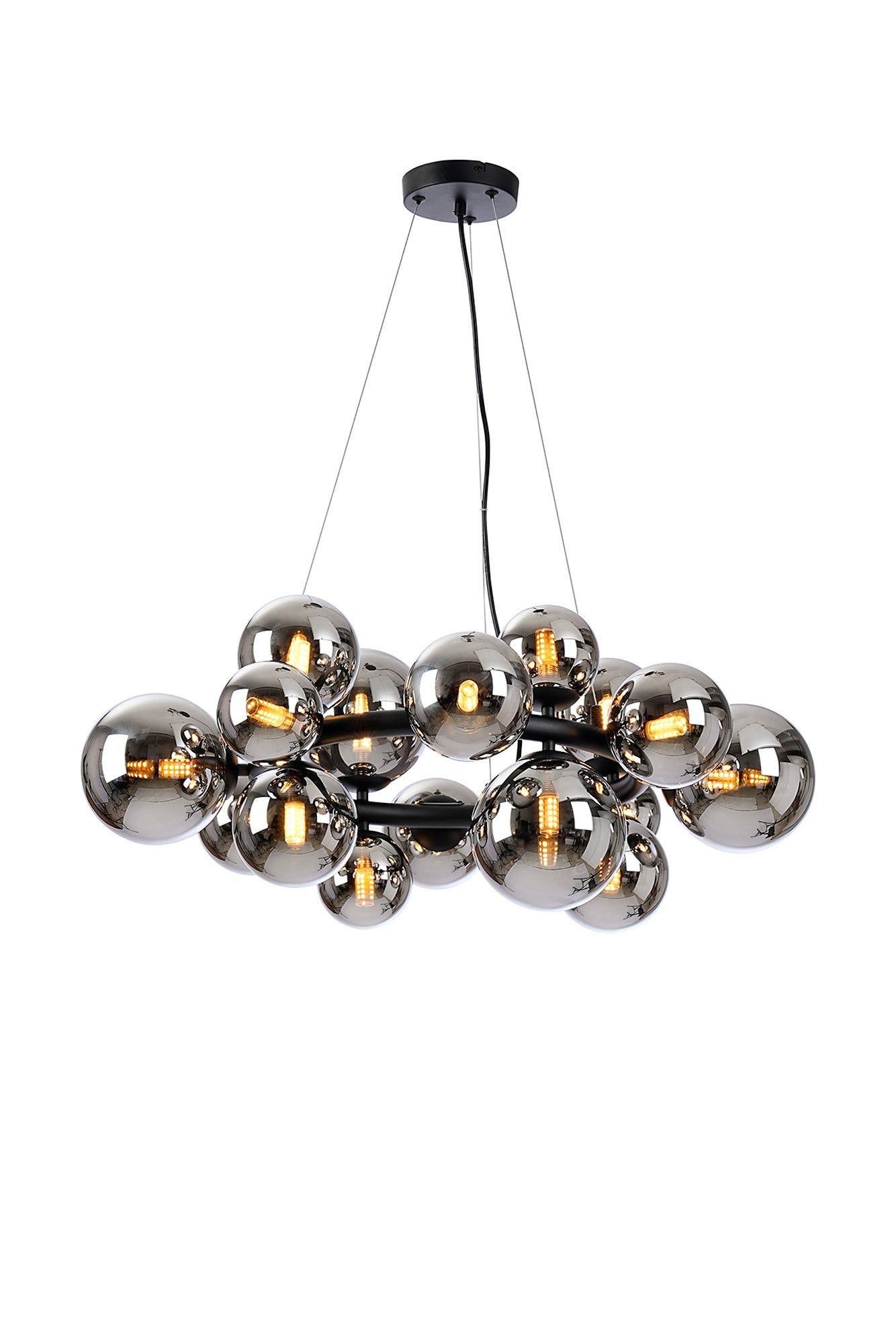 Austin Circular Centre Ceiling Light, 12Lt x G9, Satin Gold, Satin Nickel, Satin Black -Finish