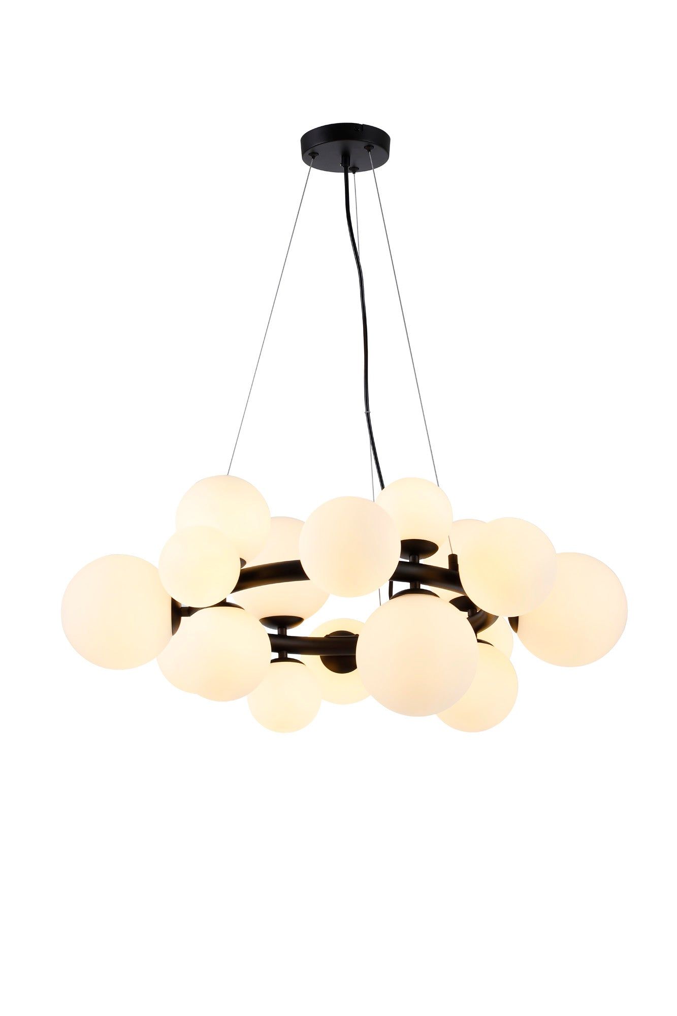 Austin Circular Centre Ceiling Light, 12Lt x G9, Satin Gold, Satin Nickel, Satin Black -Finish