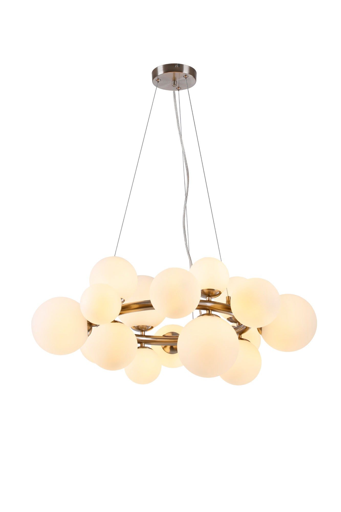 Austin Circular Centre Ceiling Light, 12Lt x G9, Satin Gold, Satin Nickel, Satin Black -Finish