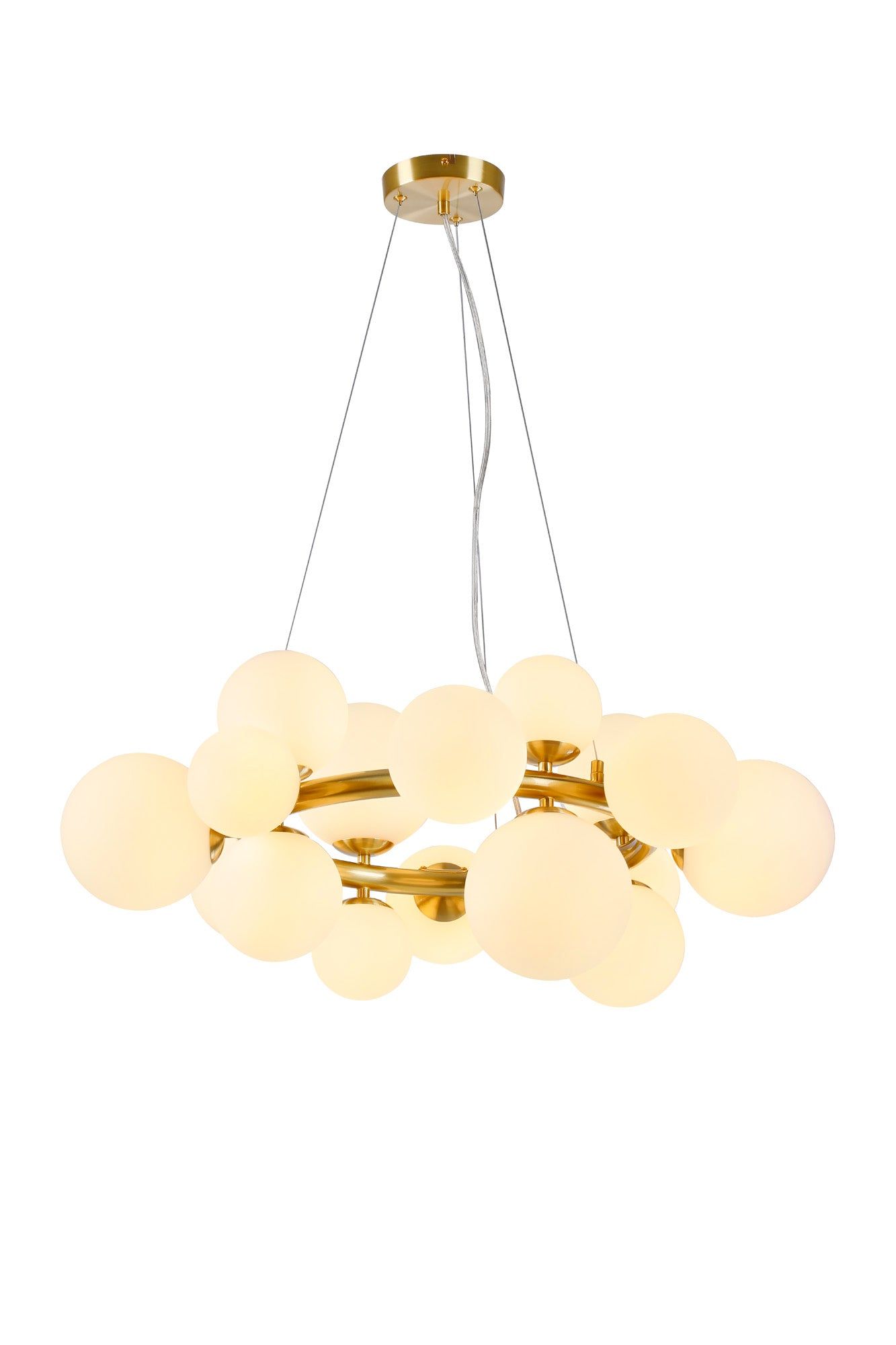 Austin Circular Centre Ceiling Light, 12Lt x G9, Satin Gold, Satin Nickel, Satin Black -Finish