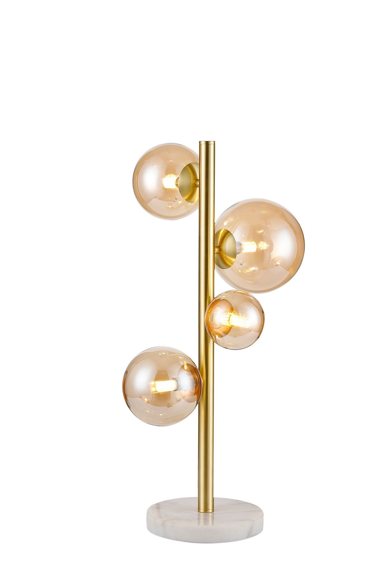 Seville 4 Lt Table Lamp, Gold/Black/Nickel - Various Shade Finishes - Cusack Lighting