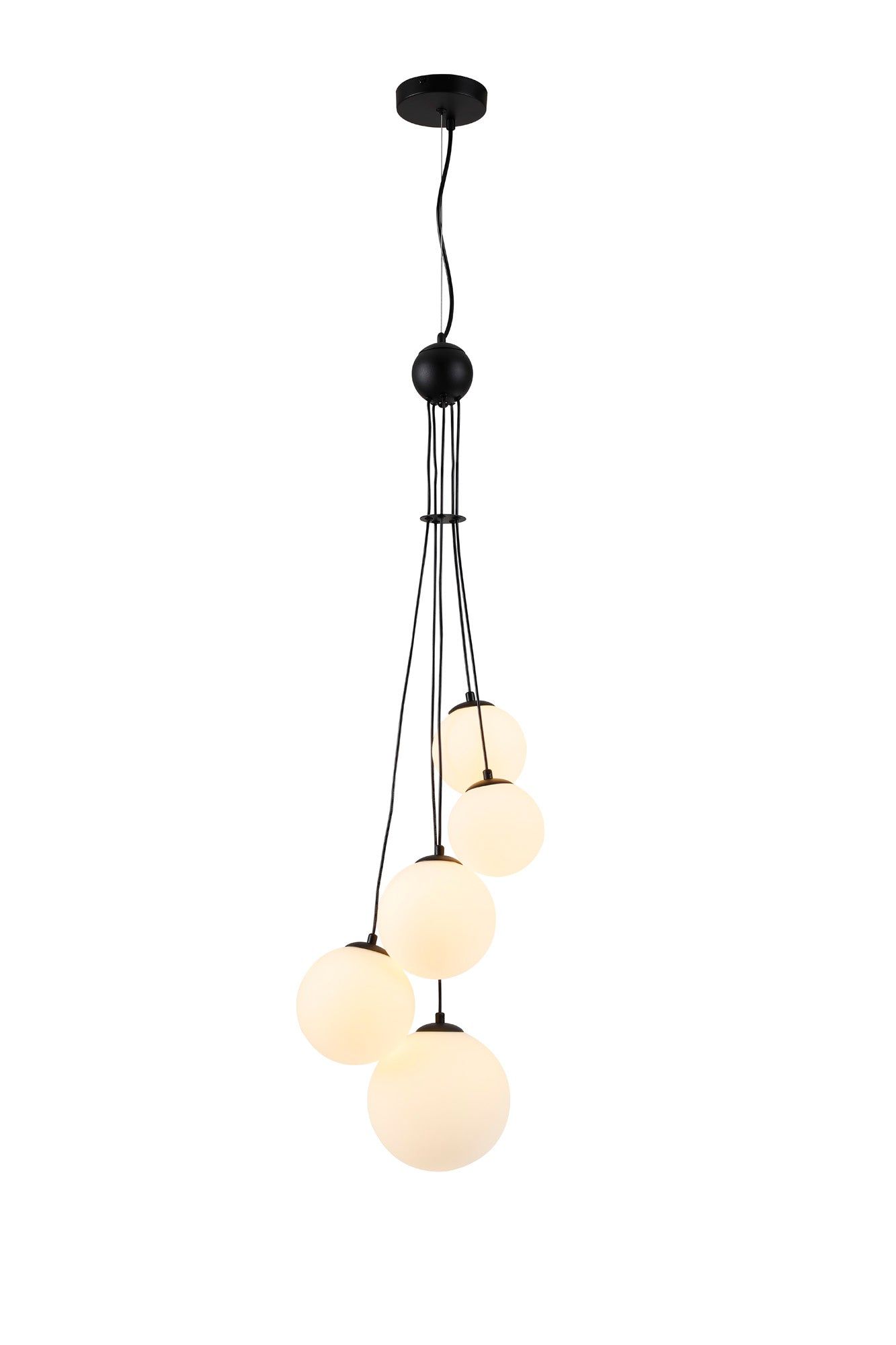  Austin Stylish Cluster Ceiling Light,5Lt G9, Satin Gold, Satin Nickel, Satin Black -Finish