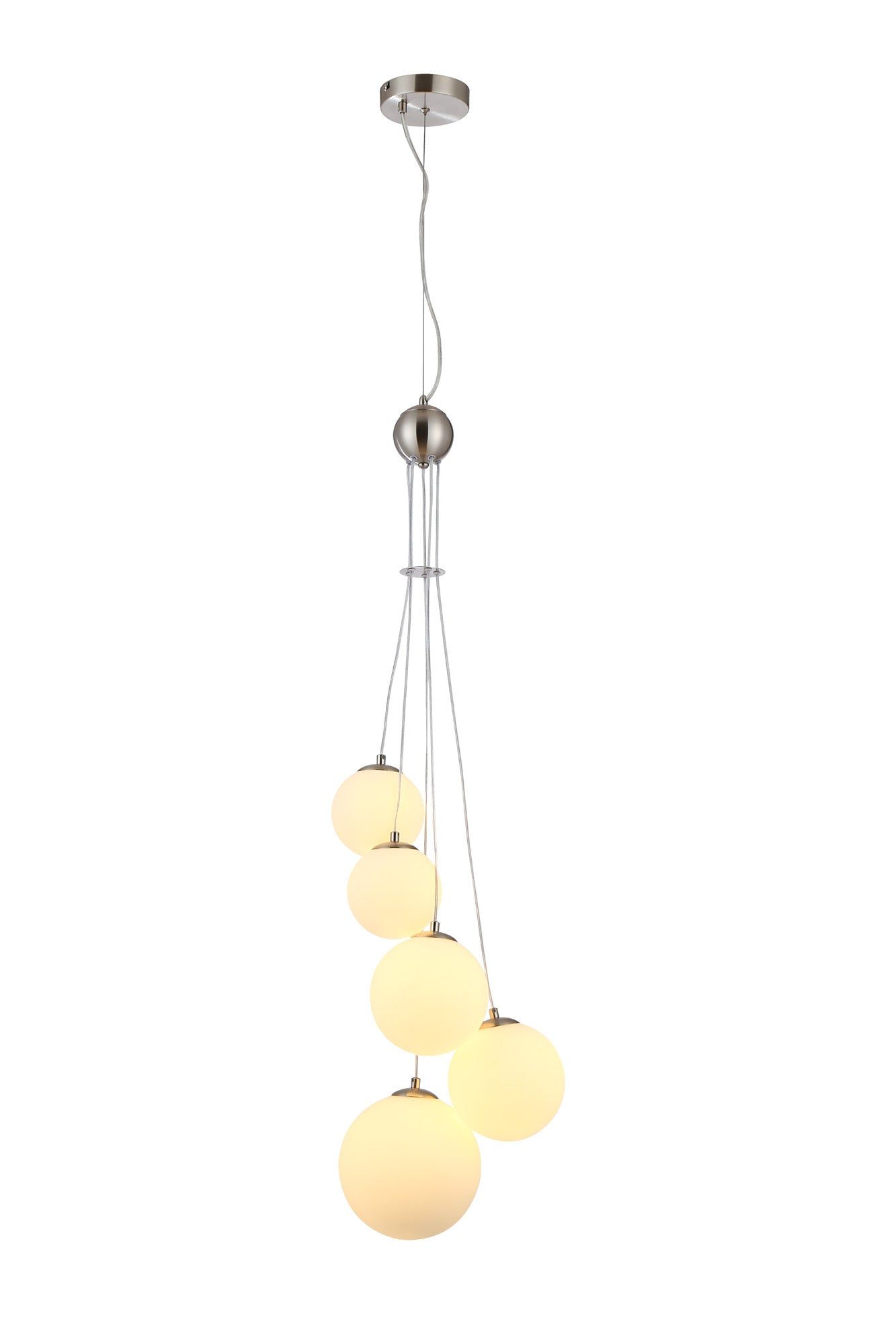  Austin Stylish Cluster Ceiling Light,5Lt G9, Satin Gold, Satin Nickel, Satin Black -Finish