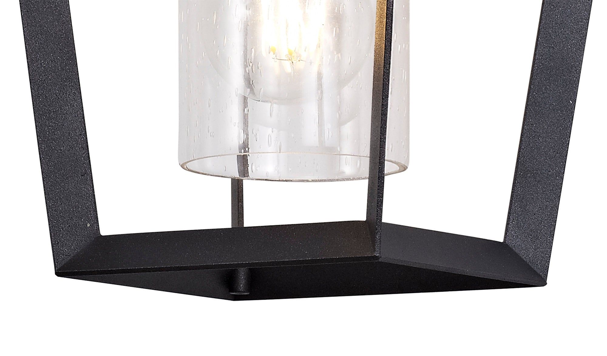 Silva Down Wall Lamp, 1 x E27, IP54, Anthracite/Clear Rain Drop Effect Glass, 2yrs Warranty