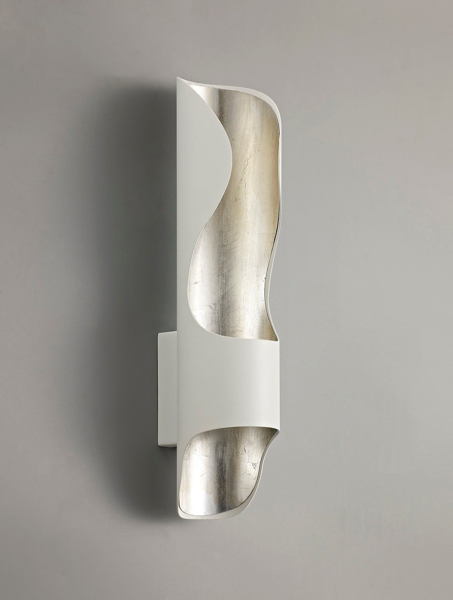 Thomina Wall Lamp, 1 x 8W LED, 3000K, 640lm, 3yrs Warranty - White & Silver Finish IP20