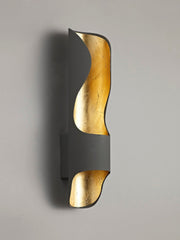 Thomina Wall Lamp, 1 x 8W LED, 3000K, 640lm, 3yrs Warranty - Anthracite & Gold Finish IP20