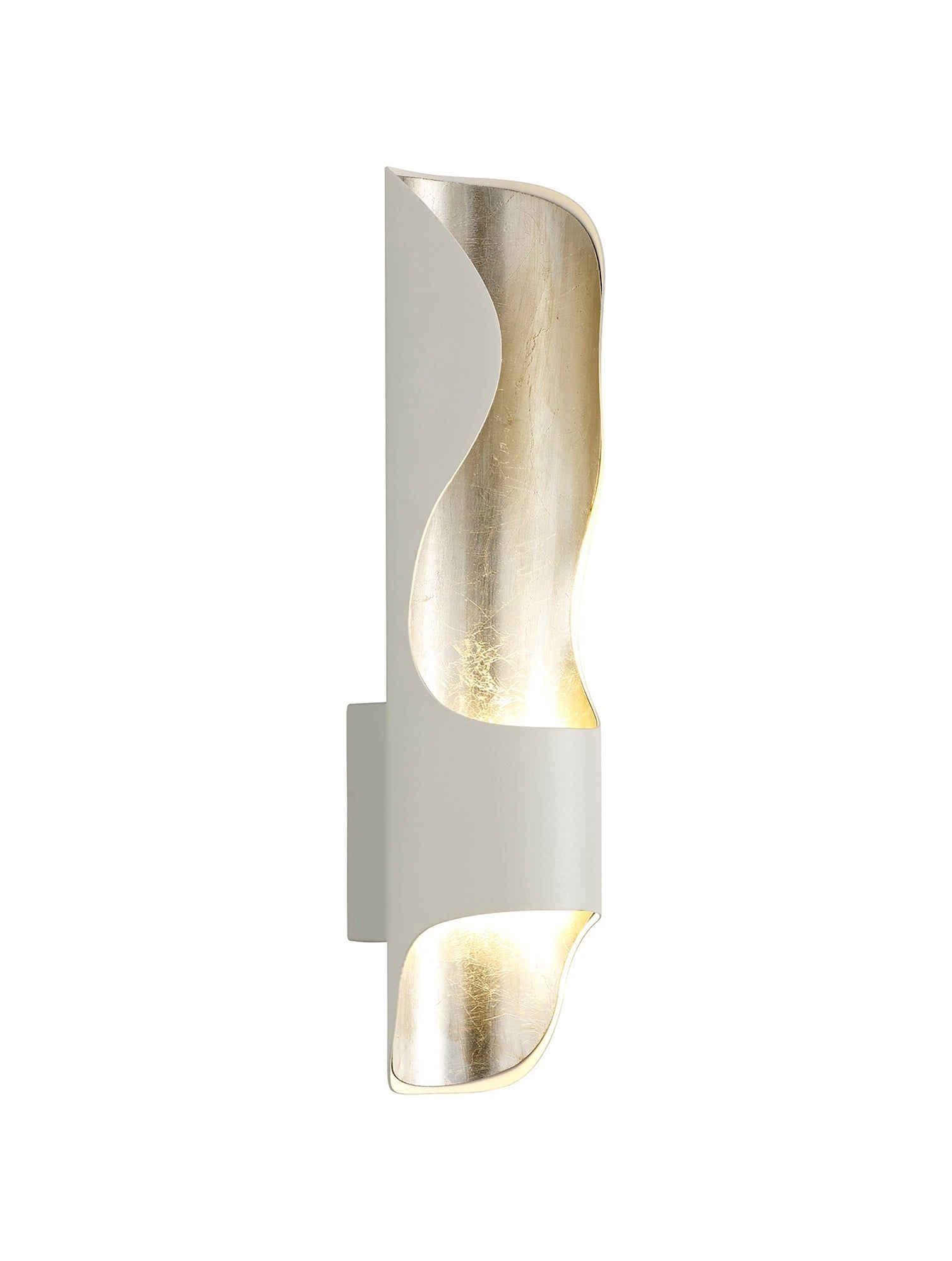 Thomina Wall Lamp, 1 x 8W LED, 3000K, 640lm, 3yrs Warranty - White & Silver  Finish IP20