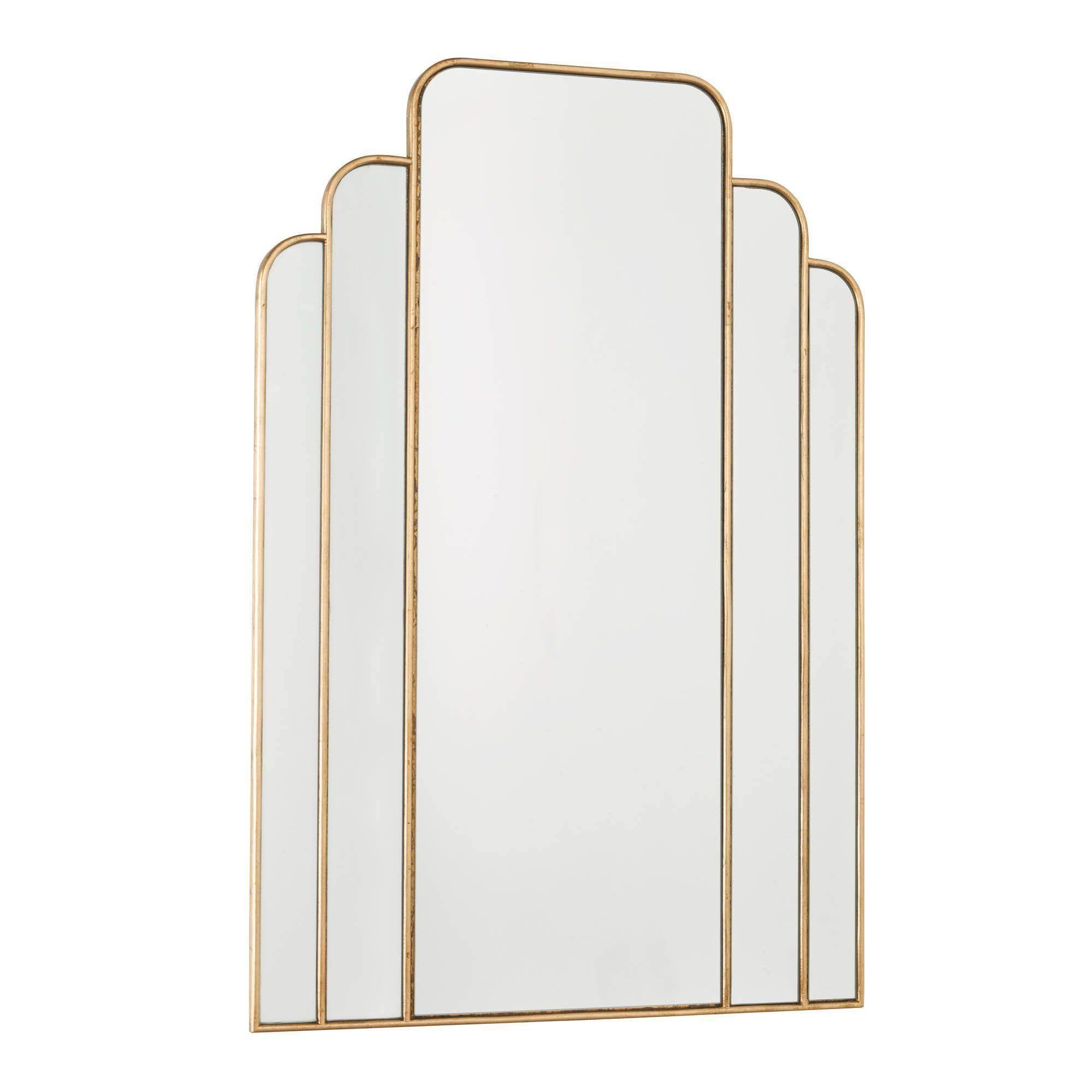 Dar Skovgaard Rectangle Mirror With Gold Detail - Cusack Lighting