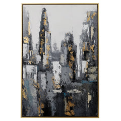 Skyline Wall Art - Gold Finish Frame