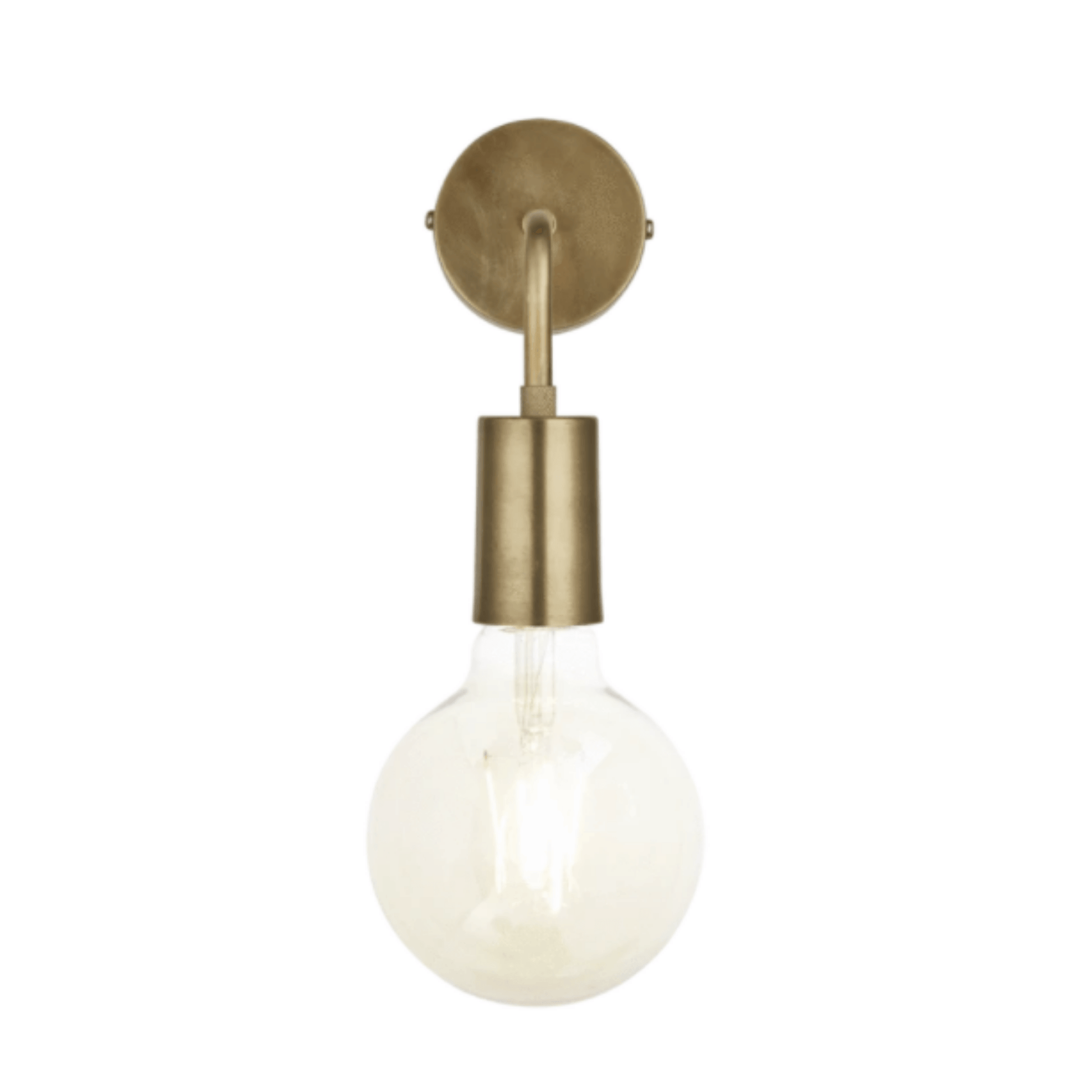 Sleek Edison Wall Light - Pewter/Copper/Brass