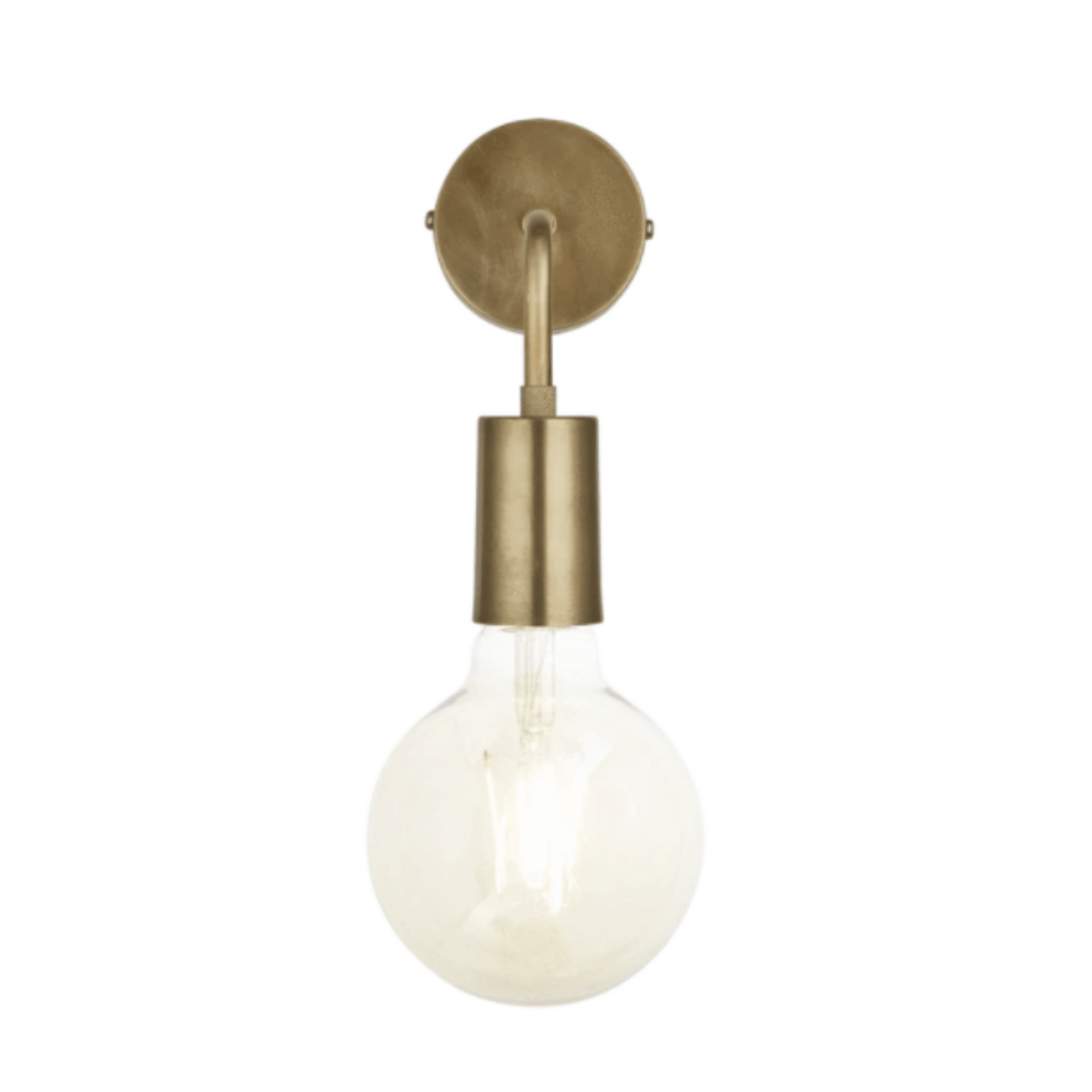 Sleek Edison Wall Light - Pewter/Copper/Brass