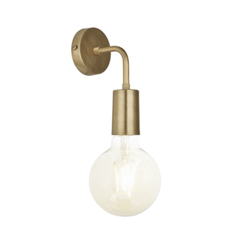 Sleek Edison Wall Light - Pewter/Copper/Brass