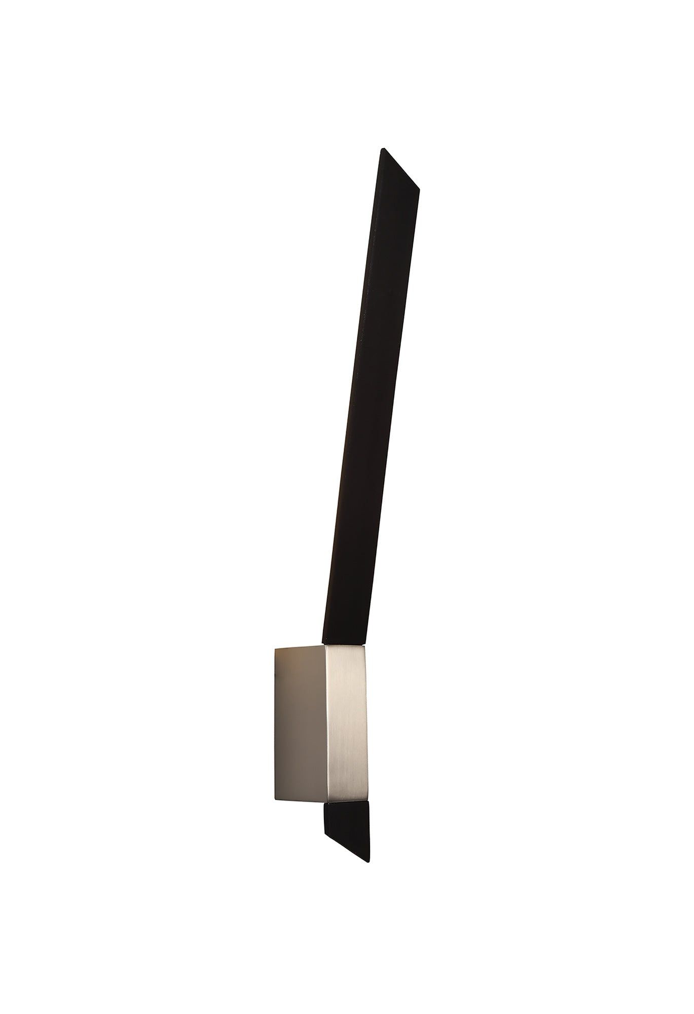 Soisant Wall Lamp, 1 x 8W LED, 3000K, 560lm, Sand Black/Satin Nickel, 3yrs Warranty