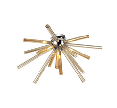 Sonta Semi-Flush 8 Light G9, Clear & Chrome/Smoked & Frosted/Amber & Champagne/Polished Chrome