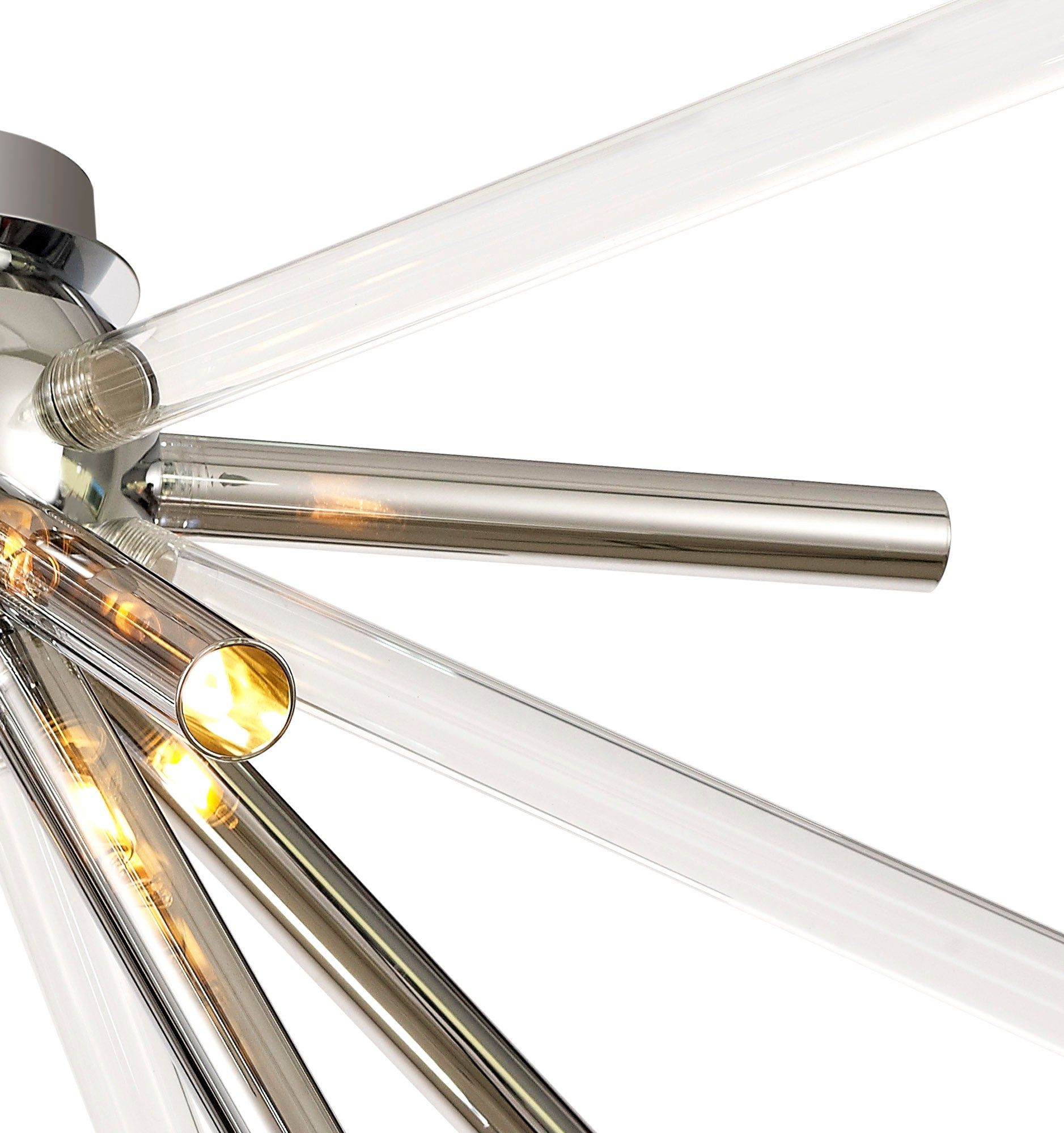 Sonta Semi-Flush 8 Light G9, Clear & Chrome/Smoked & Frosted/Amber & Champagne/Polished Chrome