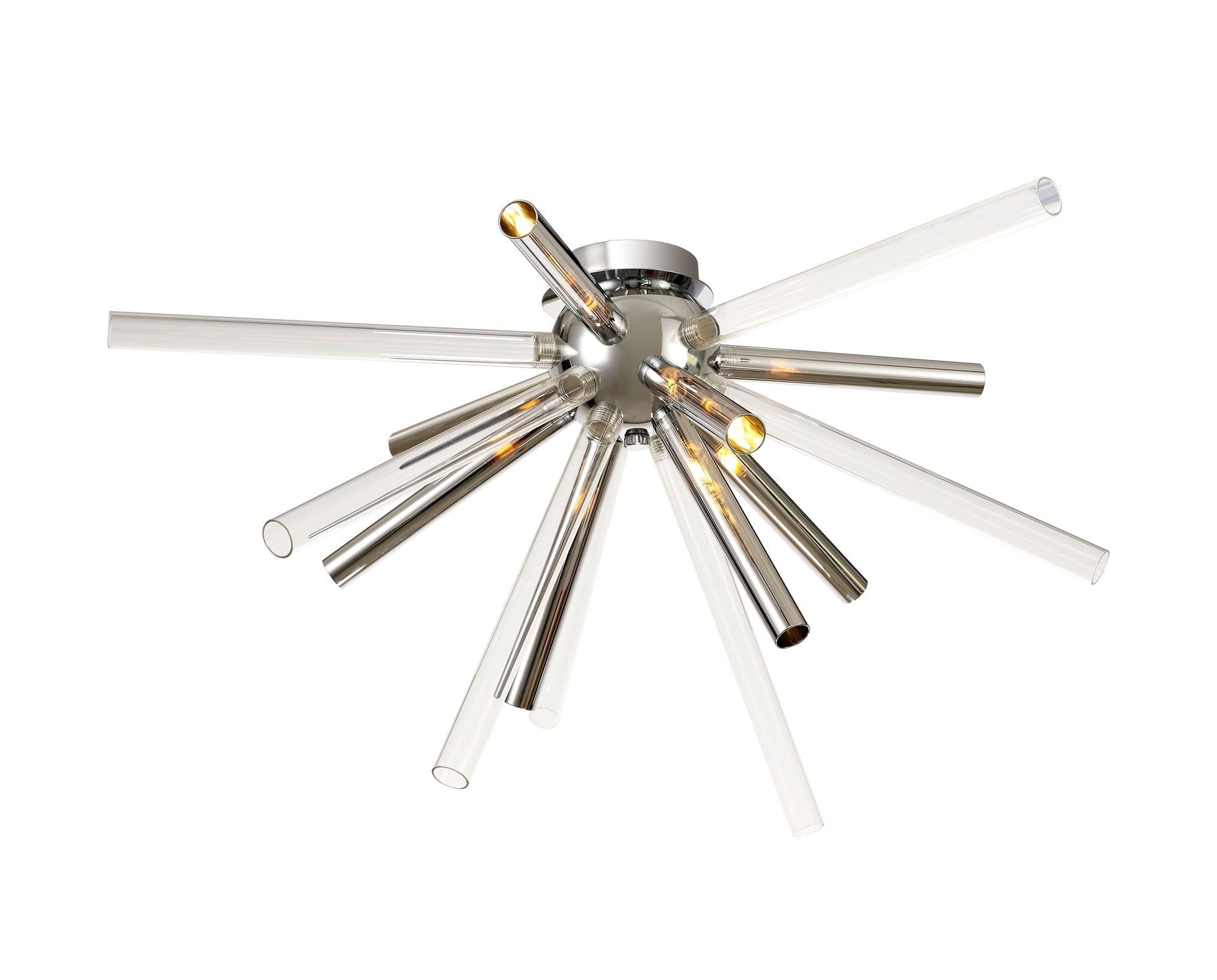Sonta Semi-Flush 8 Light G9, Clear & Chrome/Smoked & Frosted/Amber & Champagne/Polished Chrome
