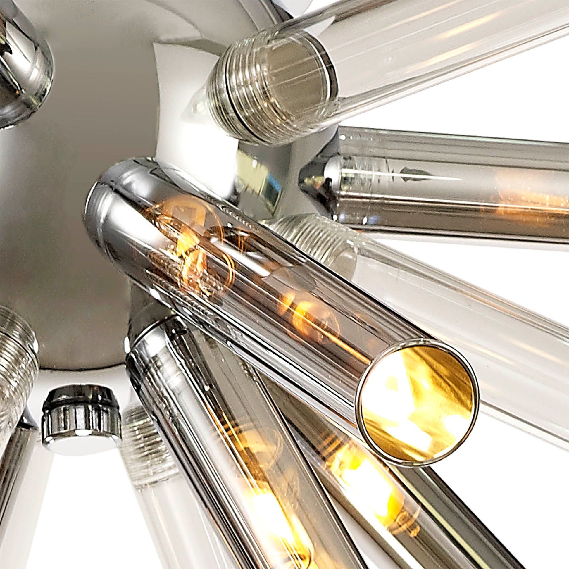 Sonta Semi-Flush 8 Light G9, Clear & Chrome/Smoked & Frosted/Amber & Champagne/Polished Chrome