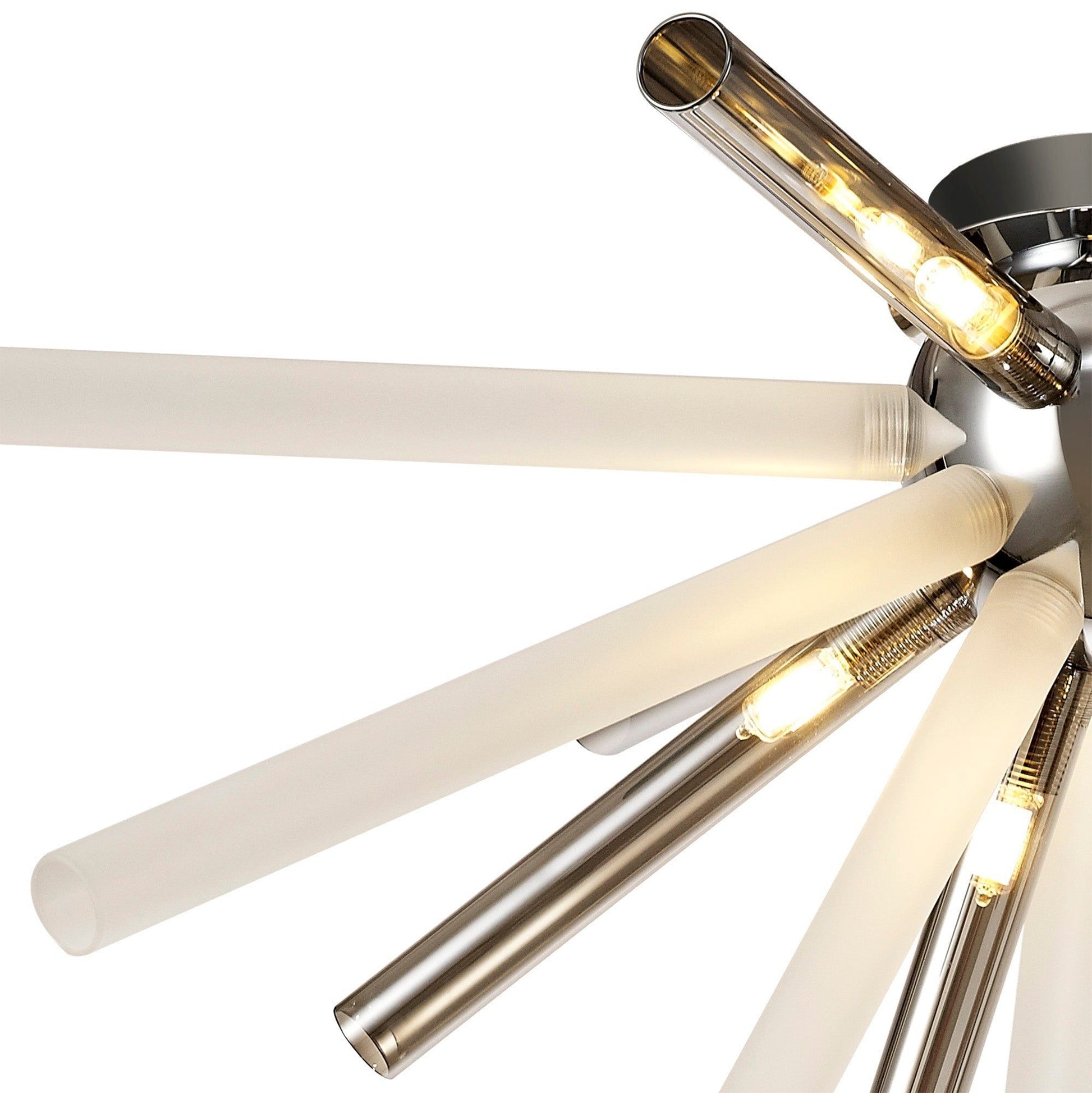 Sonta Semi-Flush 8 Light G9, Clear & Chrome/Smoked & Frosted/Amber & Champagne/Polished Chrome