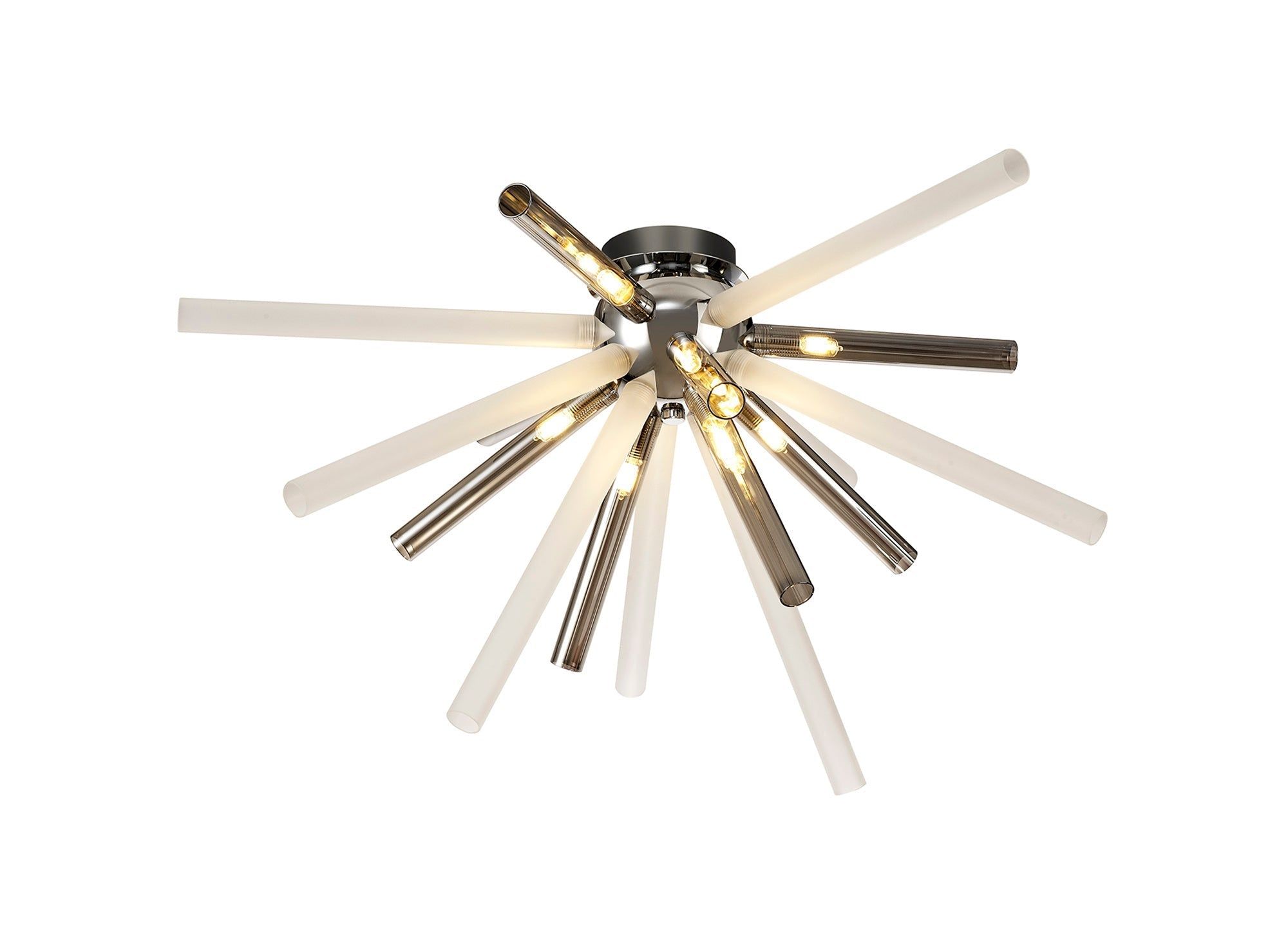 Sonta Semi-Flush 8 Light G9, Clear & Chrome/Smoked & Frosted/Amber & Champagne/Polished Chrome