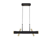 Sovera Linear Pendant Medium/Large , Sand Black, Gold, 3yrs Warranty