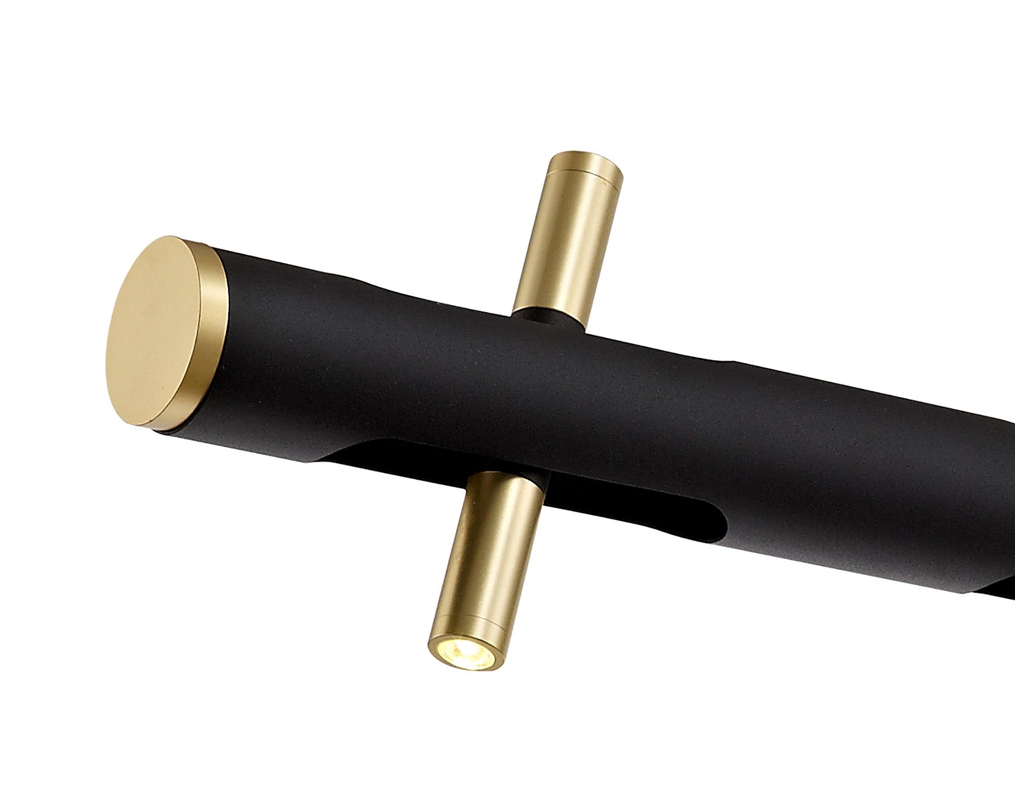 Sovera Linear Pendant Medium/Large , Sand Black, Gold, 3yrs Warranty