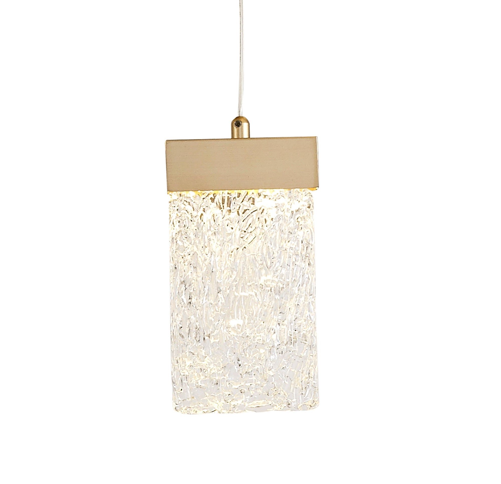 Spades Pendant Round 5m, 21 x 4.5W LED, 3000K, 3360lm, Painted Brushed Gold, 3yrs Warranty Item Weight: 34.2kg