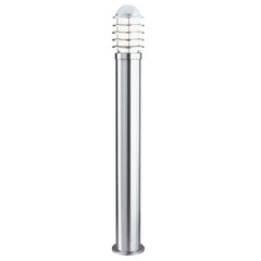 STAINLESS STEEL IP44 OUTDOOR BOLLARD LIGHT WITH POLYCARBONATE DIFFUSER (900) - Cusack Lighting