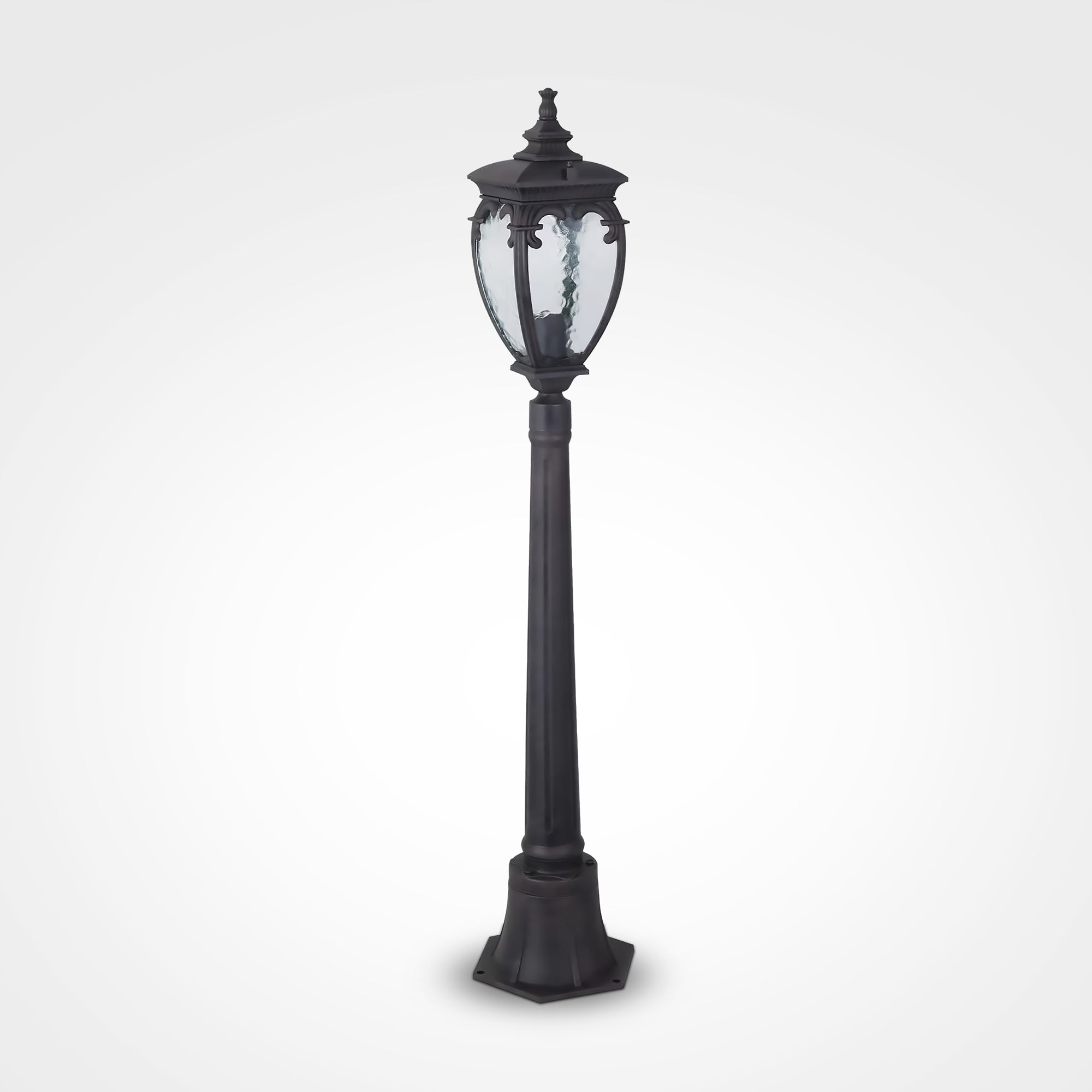 Fleur Large Post - Black / Antique Bronze