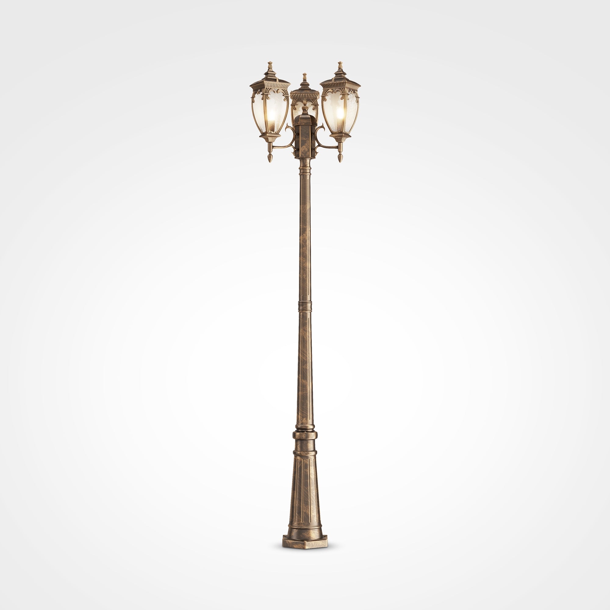 Fleur Large Post - Black / Antique Bronze