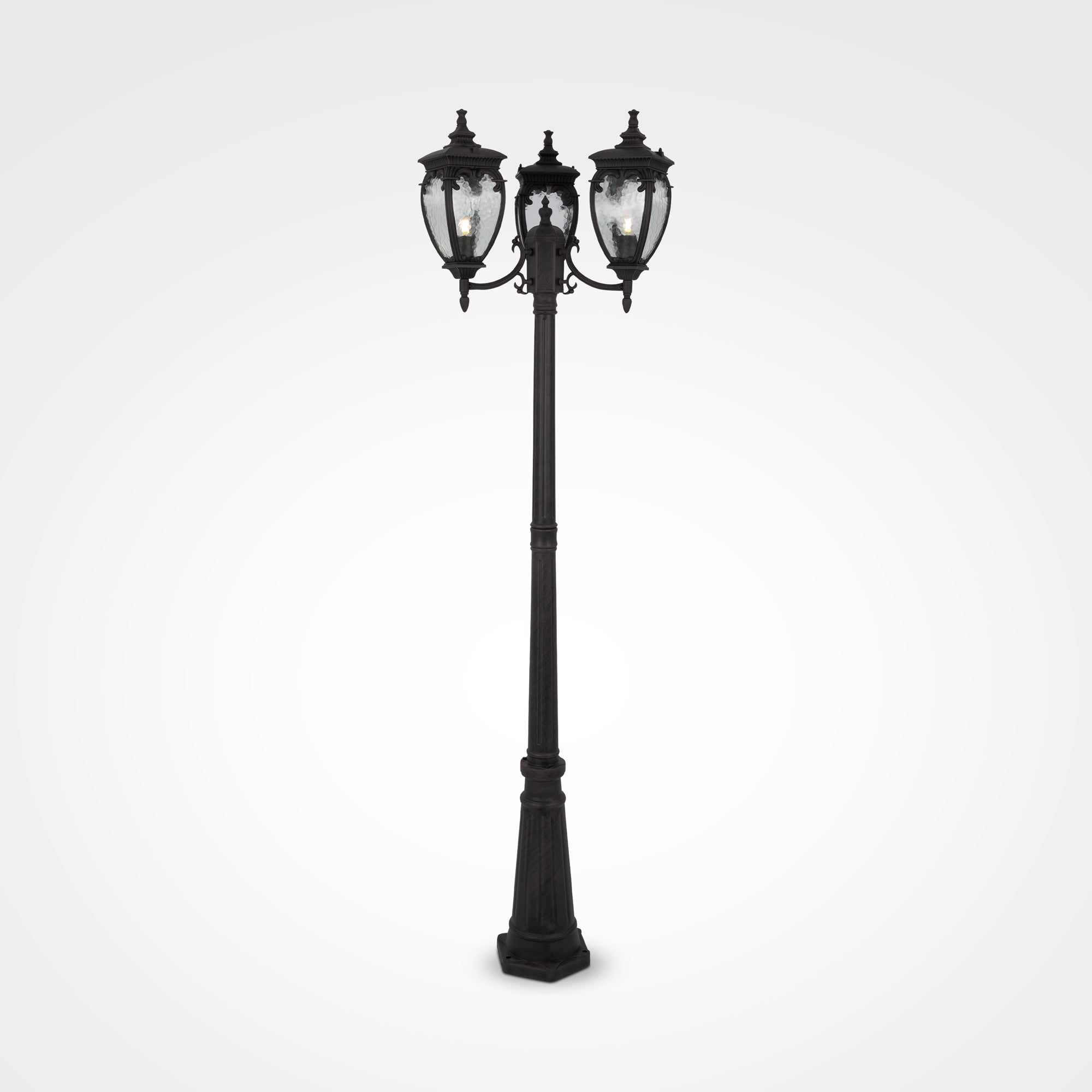 Fleur Large Post - Black / Antique Bronze