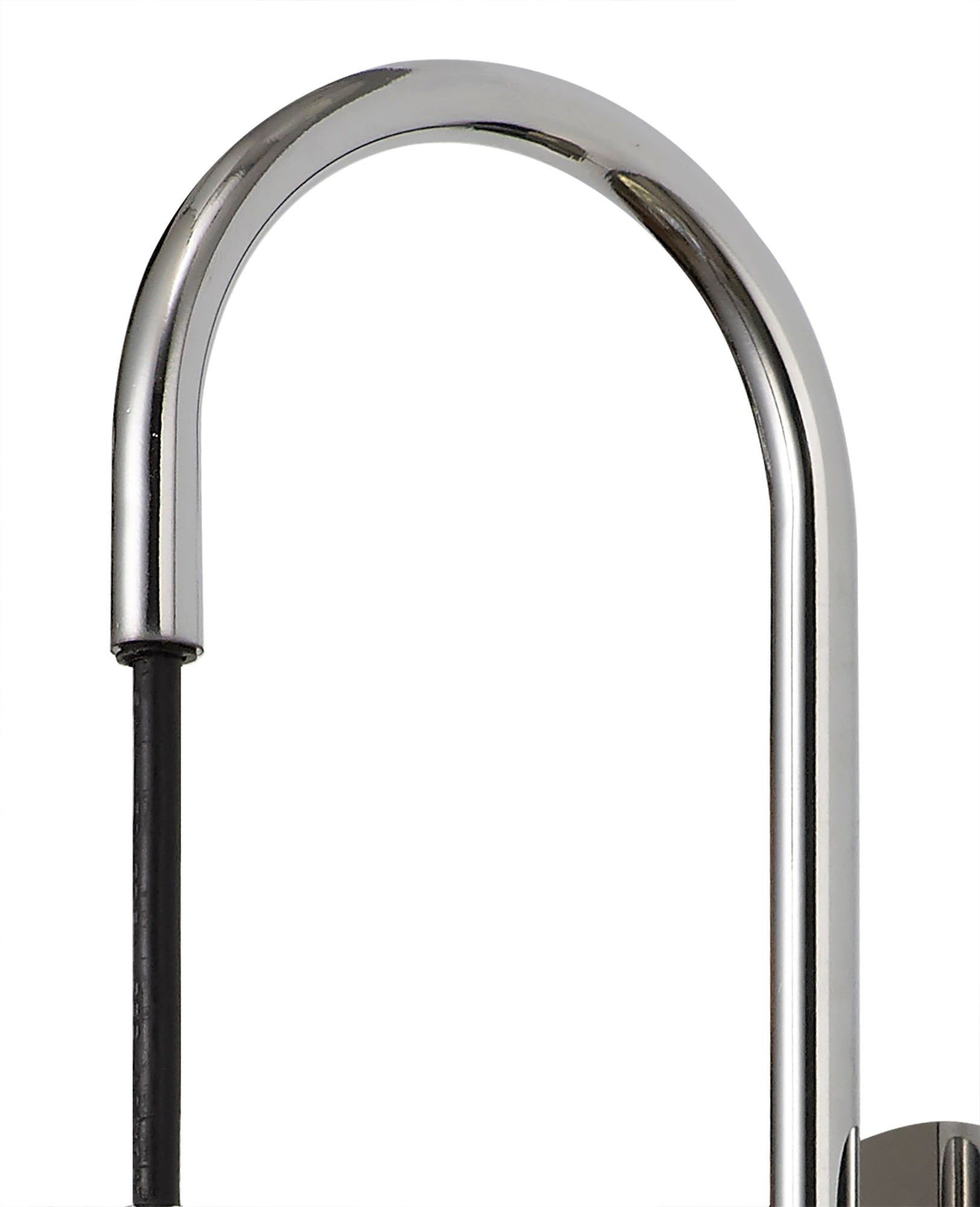 Stardust Switched Wall Lamp, 1 x 6W LED, 4000K, 720lm, Polished Chrome/Black With Champagne Glass, 3yrs Warranty