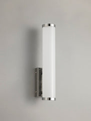 Hestioid Wall Lamp Small, 1 x 9W LED, 4000K, 621lm, IP44, Polished Chrome, 3yrs Warranty