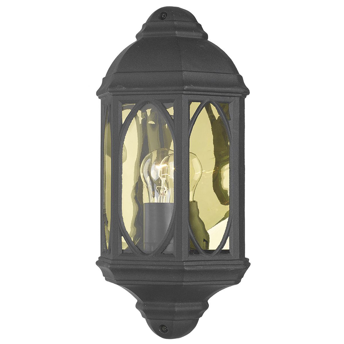 Tenby Wall Light Black IP43 - Cusack Lighting