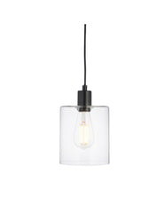 Chicago Pendant - Matt Black/Brushed Nickel